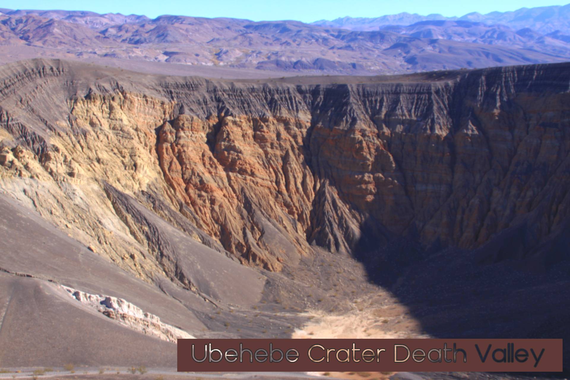 Ubehebe crater Death valley