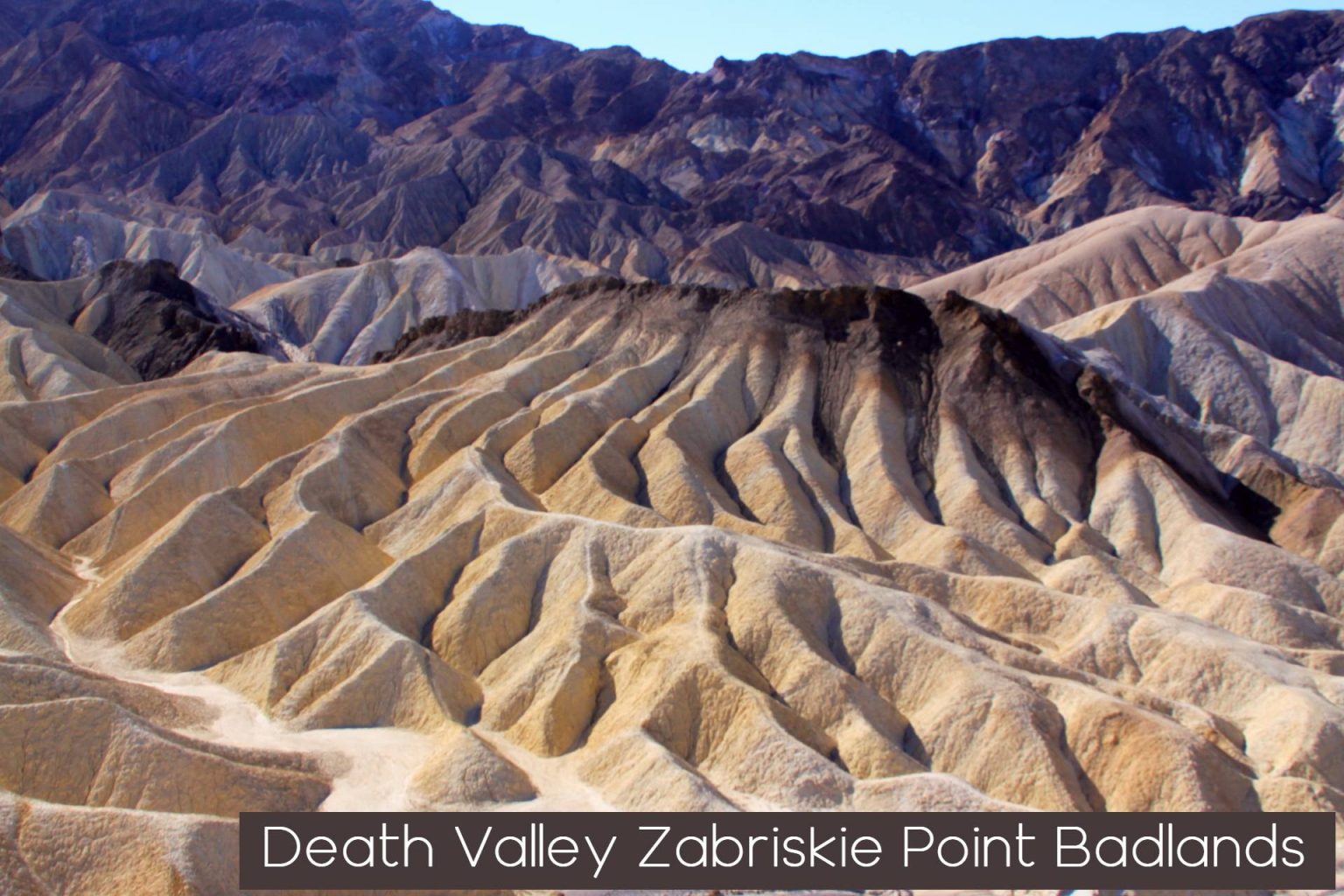 Zabriskie Point badlands Death Valley