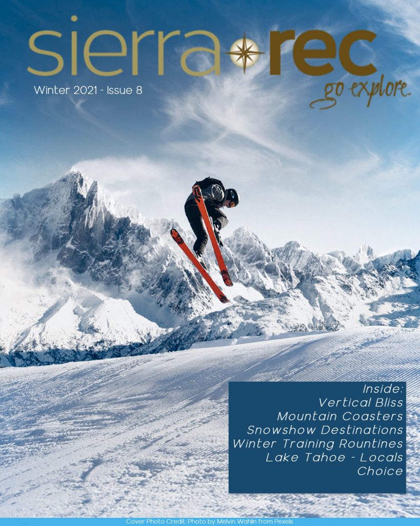 winter Ski cover sierra Rec Magazine 2021