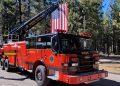 fire Engine with American Flag