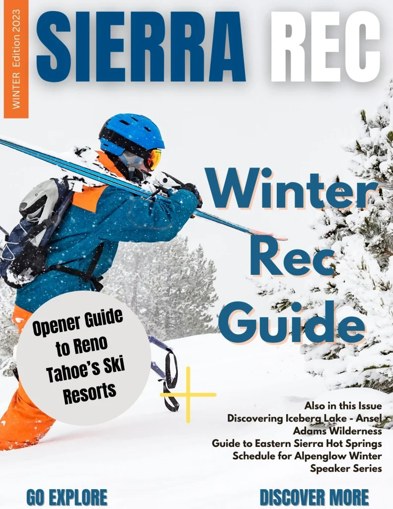 Cover Sierra Rec Magazine winter 23