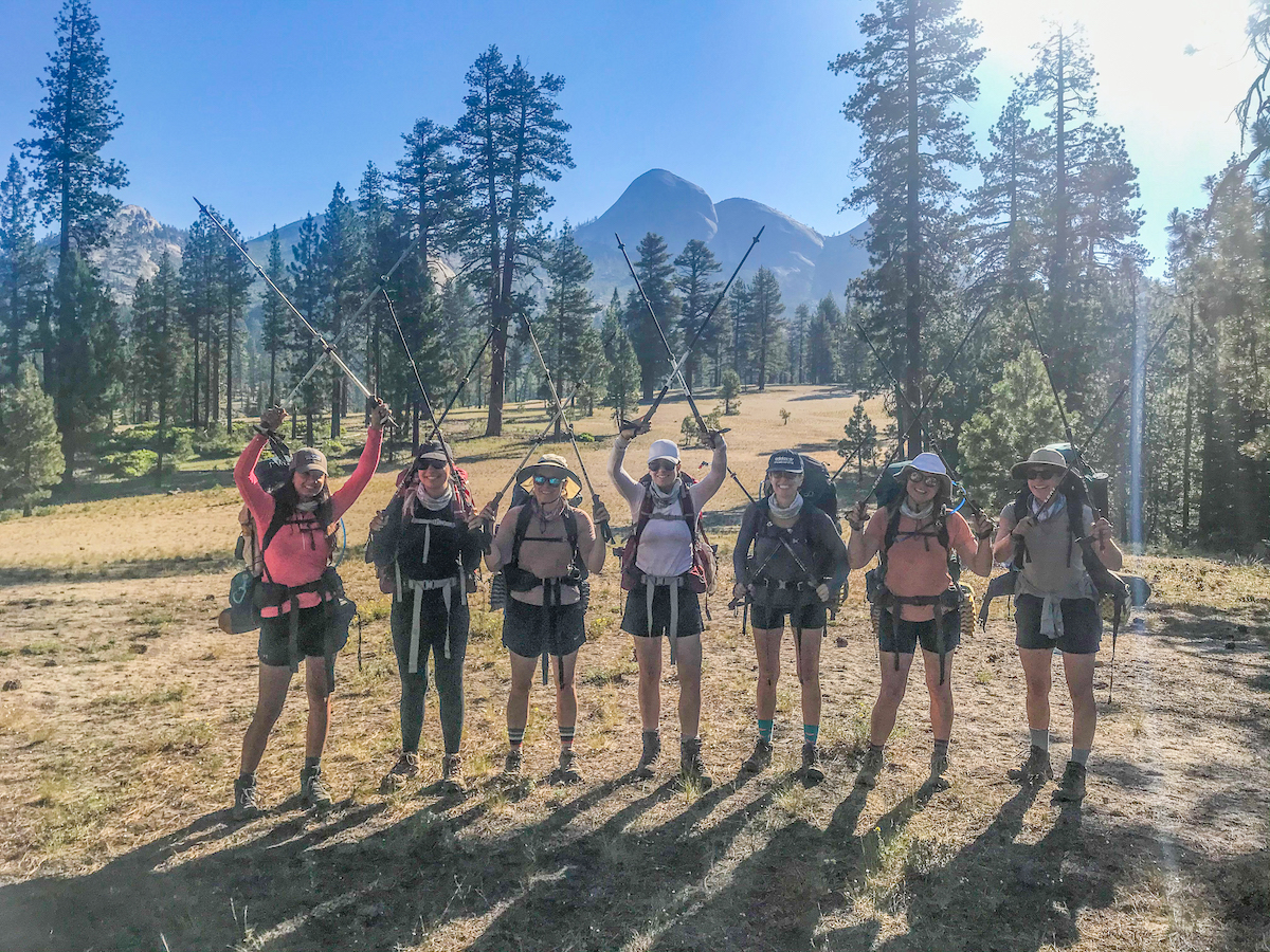 Women Backpacking Yosemite