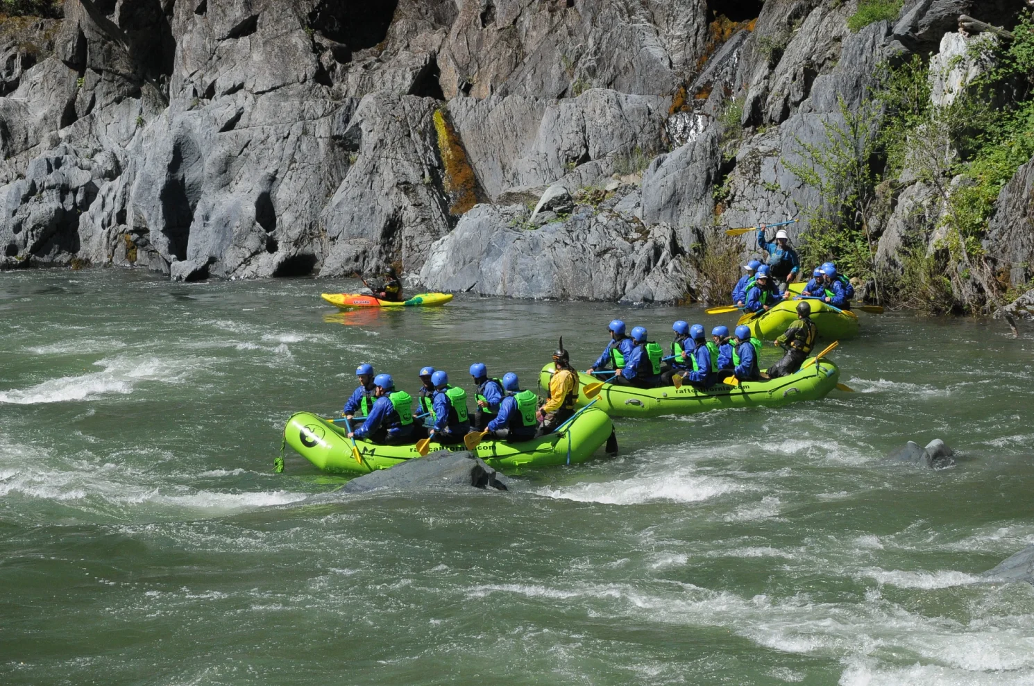 White Water Rafting American River with Tributary Whitewater